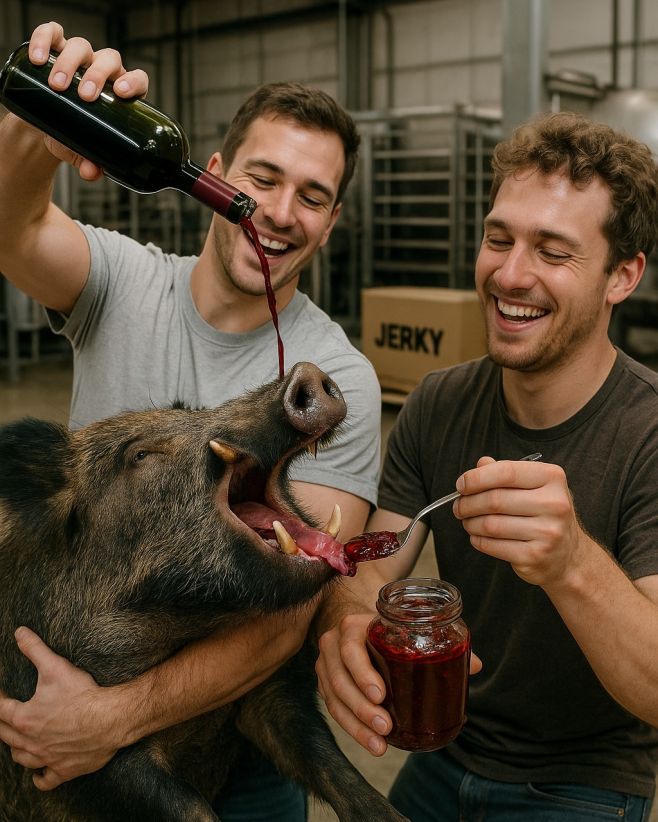 Takhle nějak to u nás vypadá, když sušíme divočáka..🐗 Teď ale vážně, kančí kejta u nás fakt dostane štědrou várku...